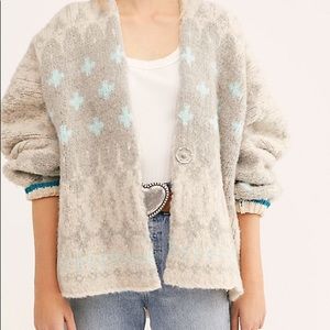 NWT Free People oversized cozy cardigan